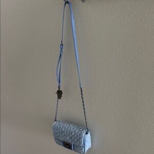 Karl Lagerfeld Blue Tweed Crossbody Bag